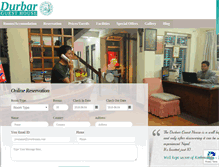 Tablet Screenshot of durbarguesthouse.com